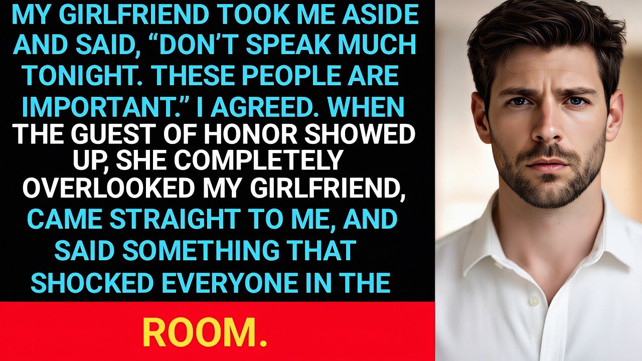 My Girlfriend Took Me Aside And Said, “Don’t Speak Much Tonight. These People Are Important.” I...
