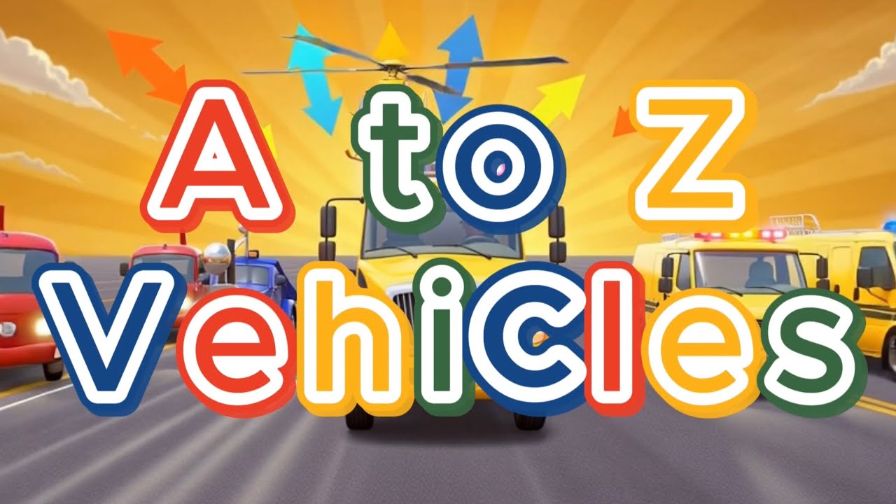 The Ultimate A-Z of Vehicles | ABC Song For Preschoolers | Nursery Rhymes | Kidsy Bitsy