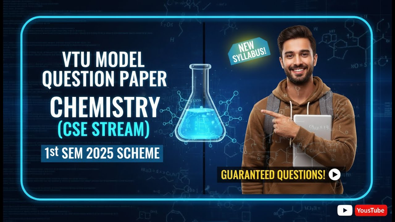 VTU 2025 Scheme | CSE Stream | Engineering Chemistry | Model Question Paper.