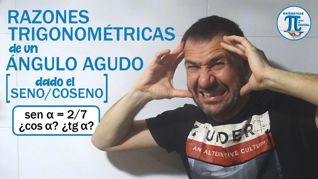 Calcular las RAZONES TRIGONOMÉTRICAS de un ÁNGULO AGUDO 📐 conocido el SENO o el COSENO (vaya tela!)