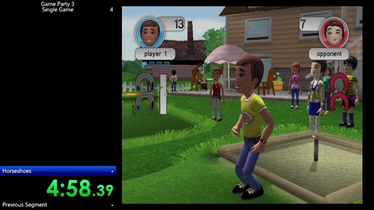 Game Party 3 - (Wii) Horseshoes 15: Single Game (5:15)