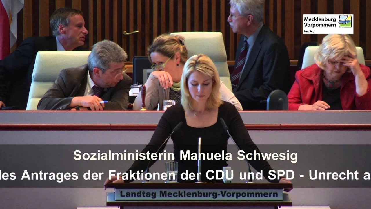 Unrecht bei medizinischen Versuchen aufkl&auml;ren - Sozialministerin Manuela Schwesig (SPD)