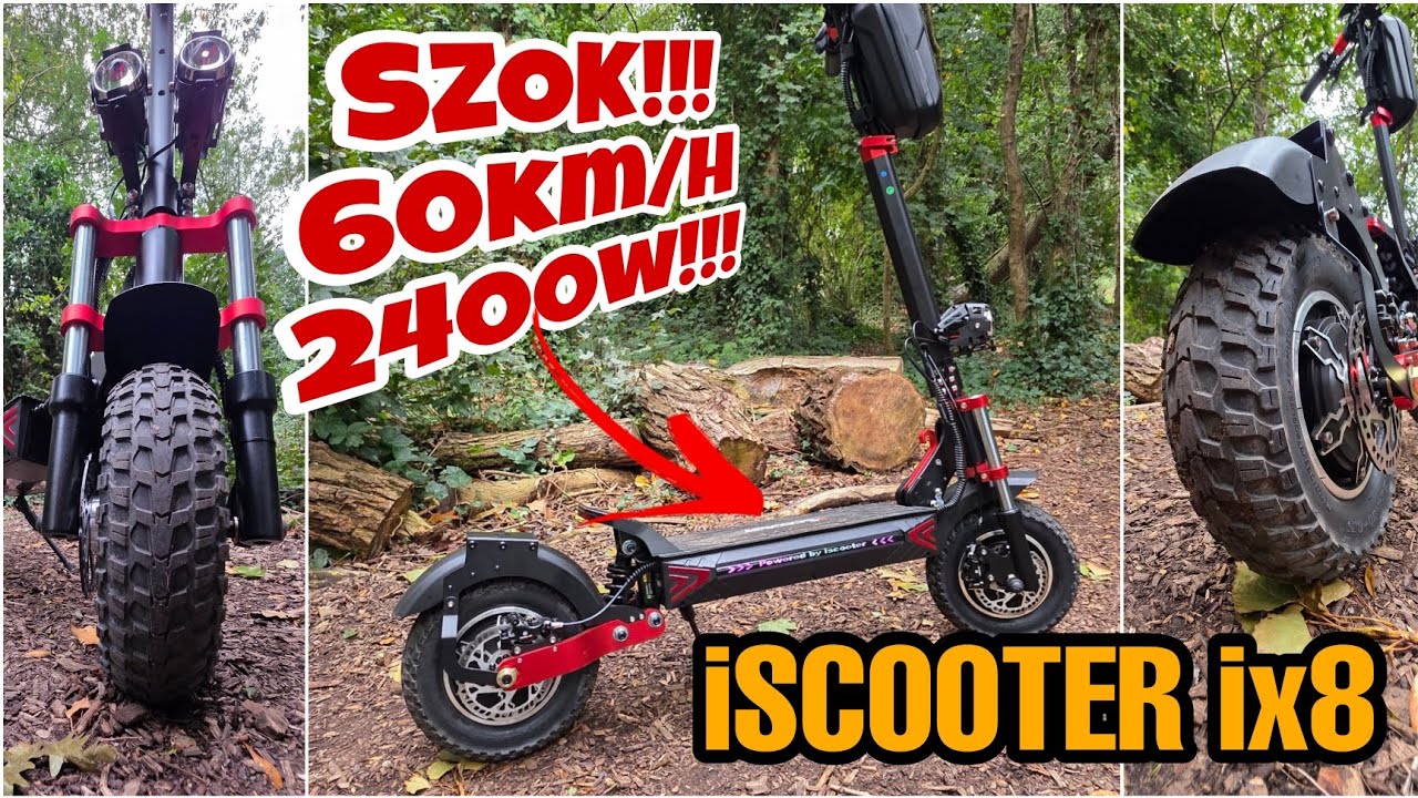 iScooter iX8 – 2400W mocy i 12 calowe koła, prawdziwy potwór na drodze | TEST i recenzja!!