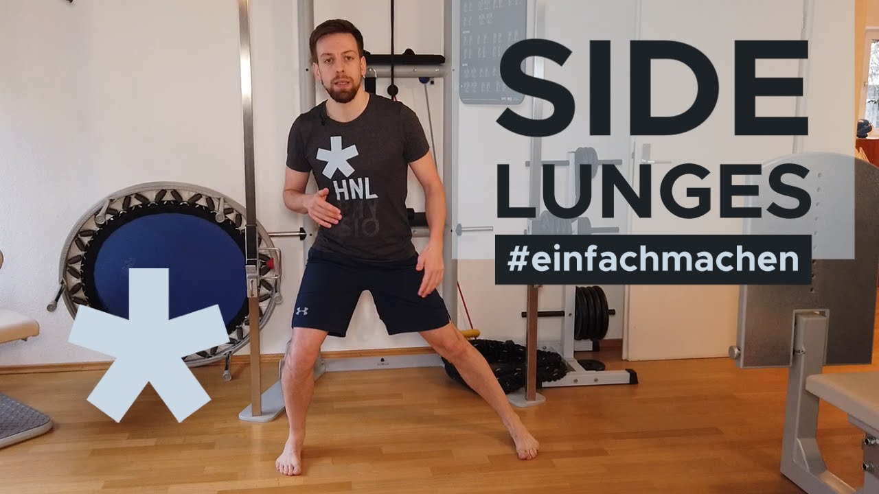 Side Lunges | Richtige Ausführung der seitlichen Ausfallschritte