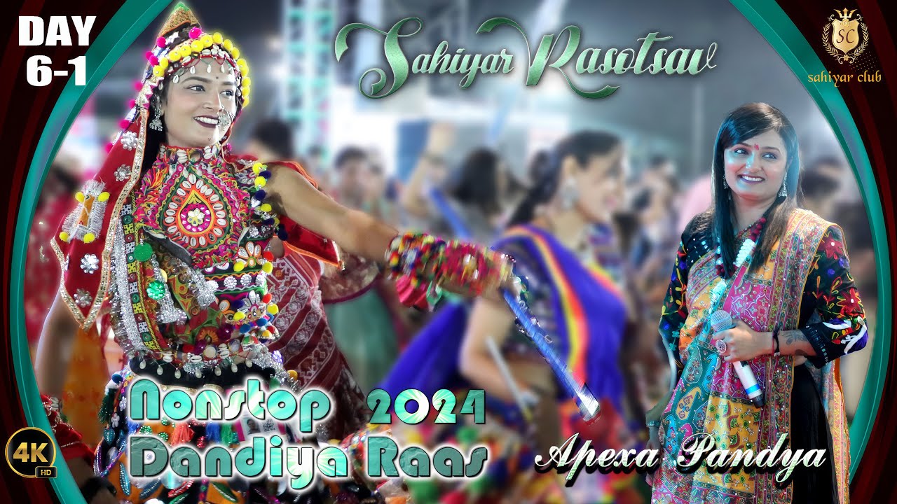 SC2023 DAY 6-1 Apexa Pandya New 2024 Tara Dungare Thi Utryo Vagh Re | Non-stop Gujarati Raas Garba