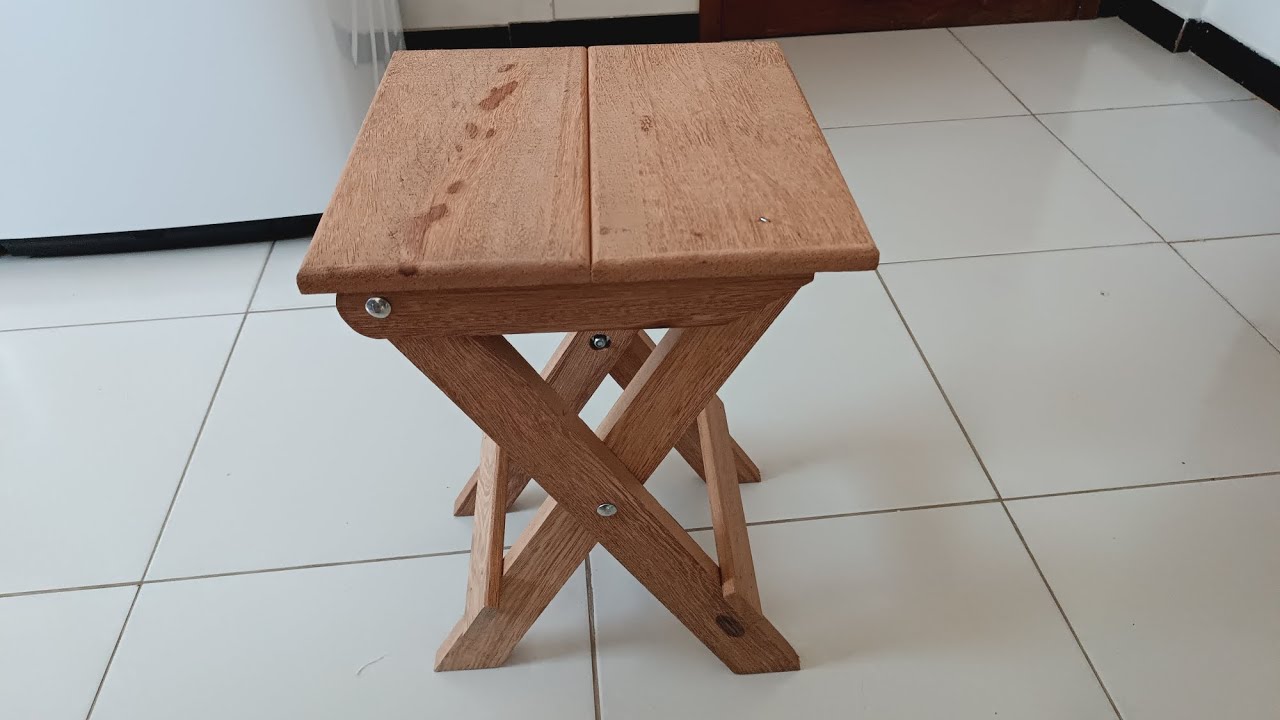 Como fazer,banquinho de madeira dobrável,vou passar as medidas.
