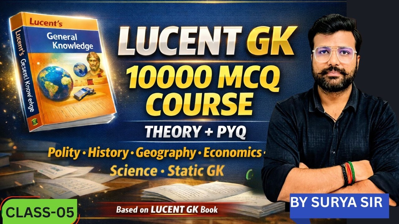 SSC GK Preparation with Lucent GK Based Theory & Previous Year Questions for CGL, CHSL, MTS Exams