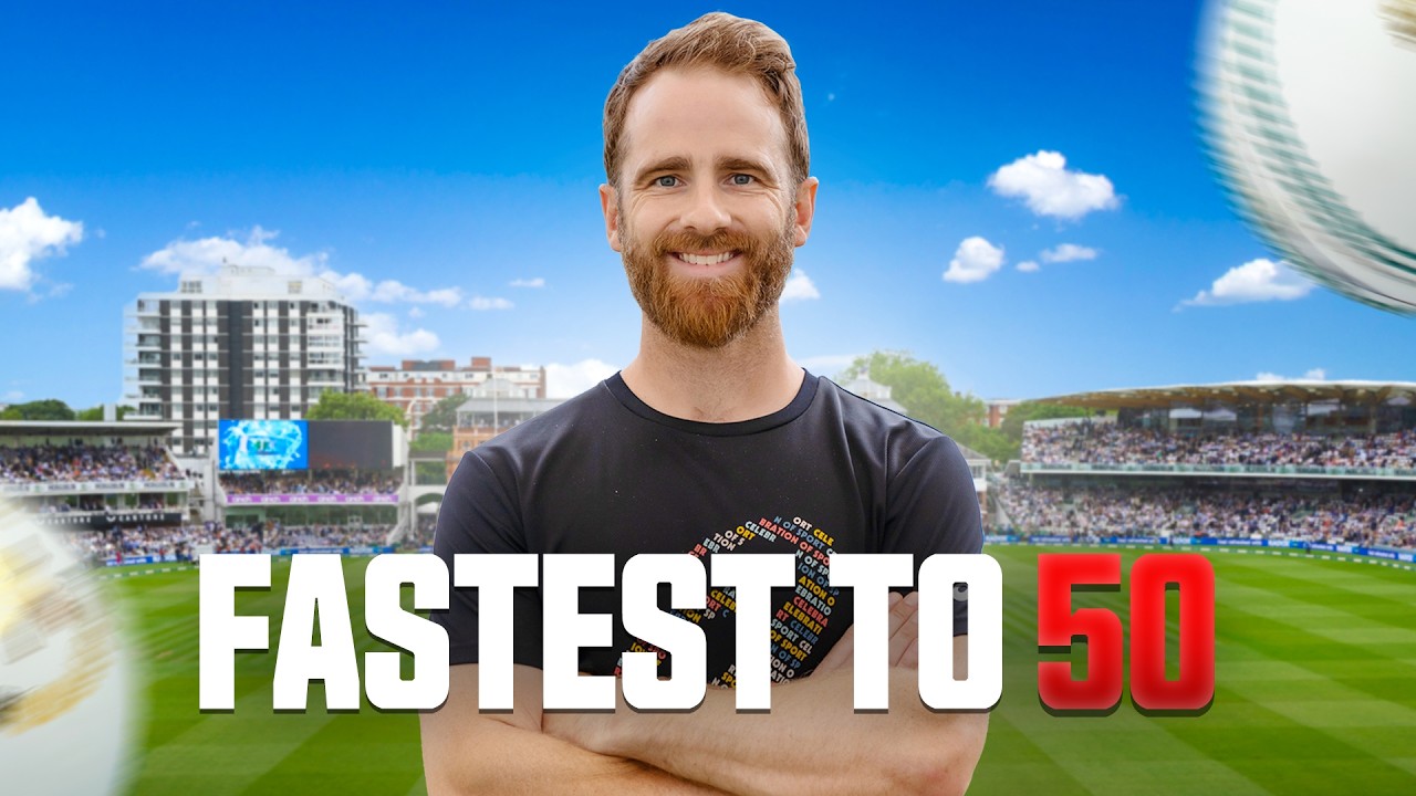 KANE WILLIAMSON vs Club Cricketers: Fastest to 50 at LORD'S!