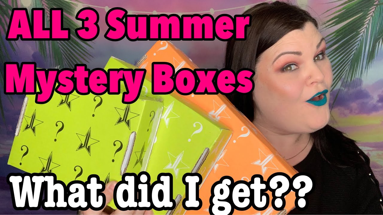 ✨NEW✨ ALL 3 Jeffree Star ⭐️Summer Mystery Boxes Unboxing & Swatches
