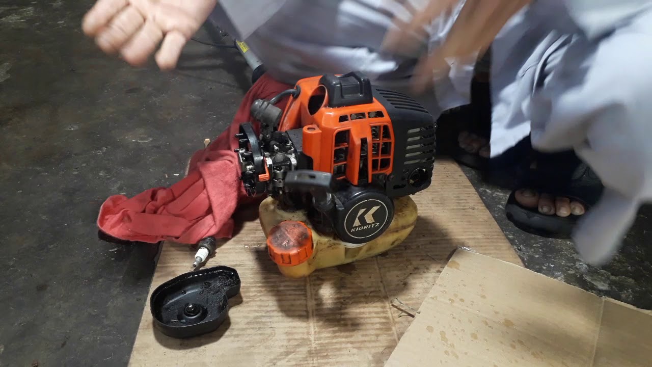 Hướng dẫn cách xử lý máy cắt cỏ rơi xuống nước | How to fix a lawn mower to fall into the water