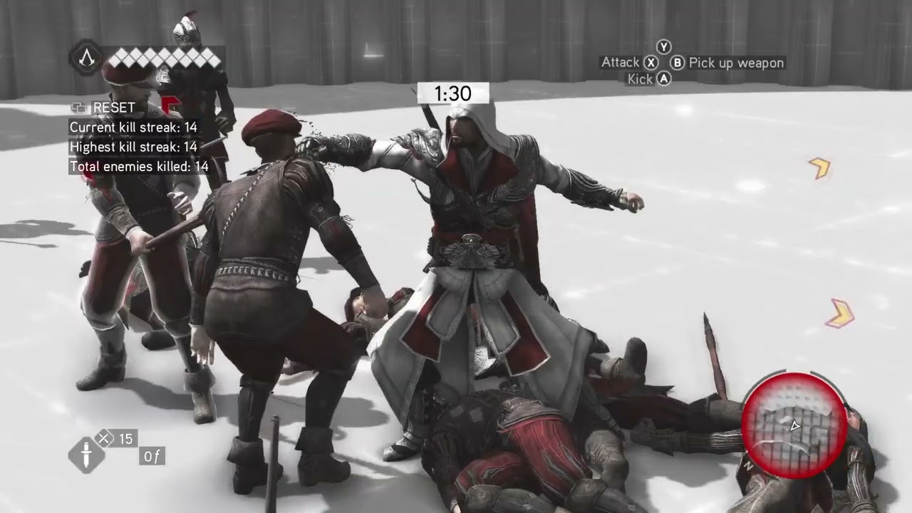 chain killing is so satisfying (ac brotherhood long streak kill)