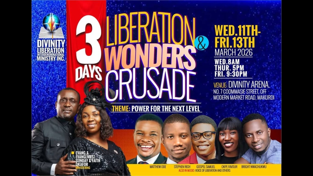 3 DAYS LIBERATION AND WONDERS CRUSADE ||  DAY 3 - DIVINITY TV WITH EVANG SUNDAY OKAFOR