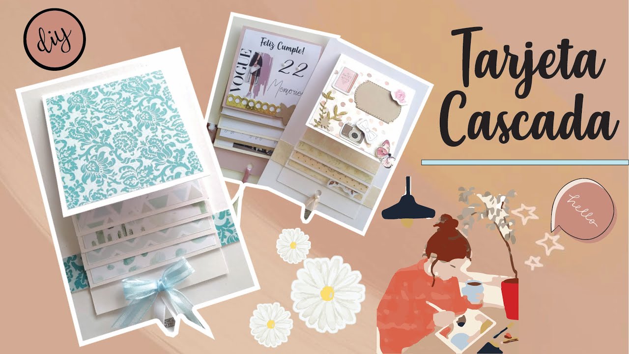 TARJETA CASCADA - DIY ✨ WATERFALL CARD ✨