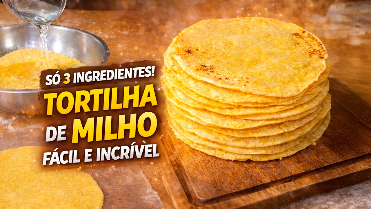 COMO FAZER TORTILHAS MEXICANAS | receita com farinha de milho rápida e fácil