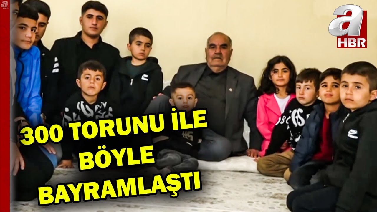 Hamo Ağa 300 torun ile böyle bayramlaştı! Evin önünde kuyruk oluştu | A Haber
