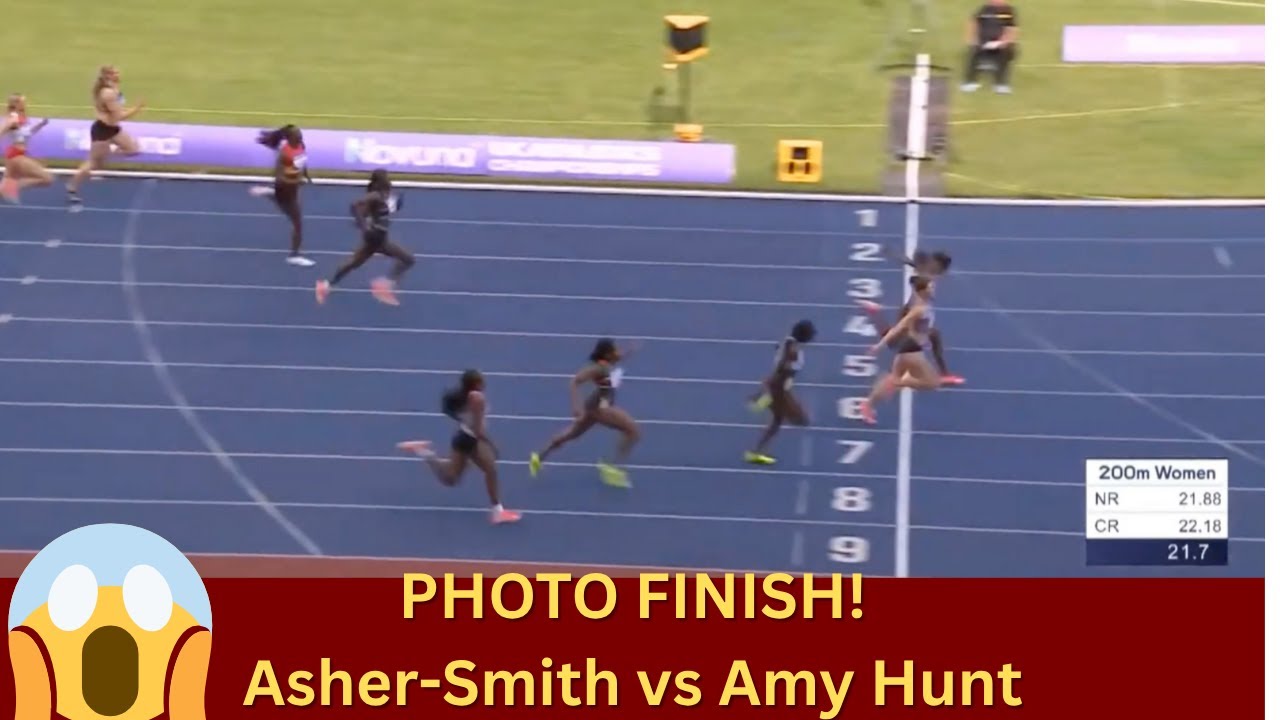 PHOTO FINISH Asher Smith vs Hunt vs Neita Womens 200m Final Heats 2025