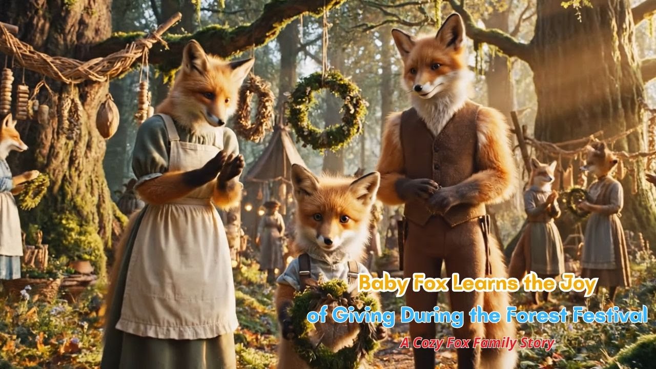 Baby Fox Learns the Joy of Giving During the Forest Festival | A Cozy Fox Family Story