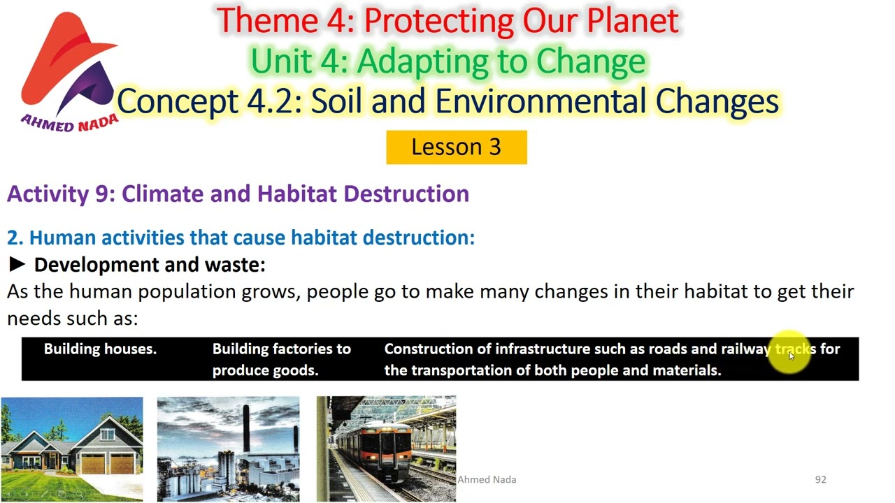 Soil and Environmental Change | Science | Grade 6 | Theme 4 | Unit 4 | Concept 4.2 |Lesson 3 |Part 2