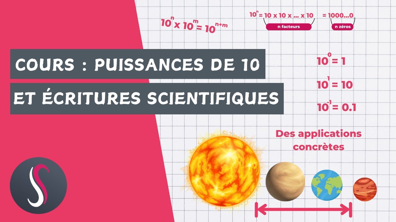 Puissances de 10 et écritures scientifiques : cours complet et exercices pratiques