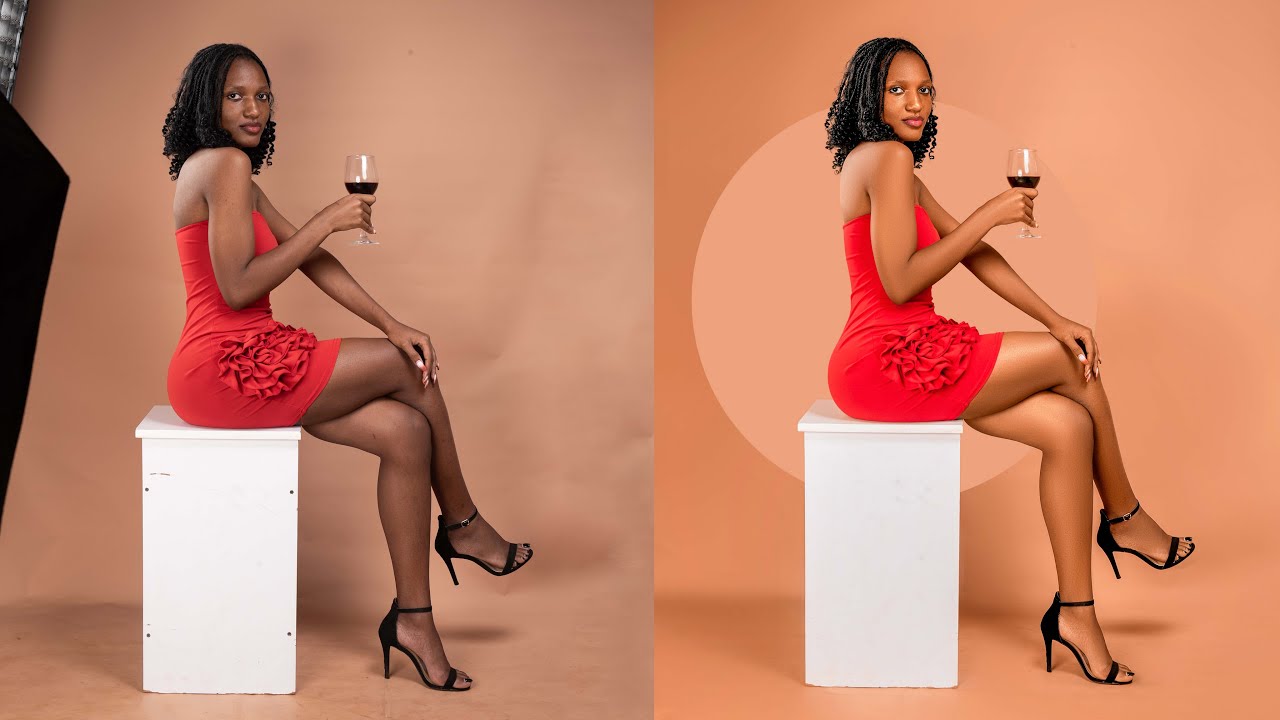 How To Edit a Photo | Skin Retouching, Color Grading and Smooth Backdrop tutorial