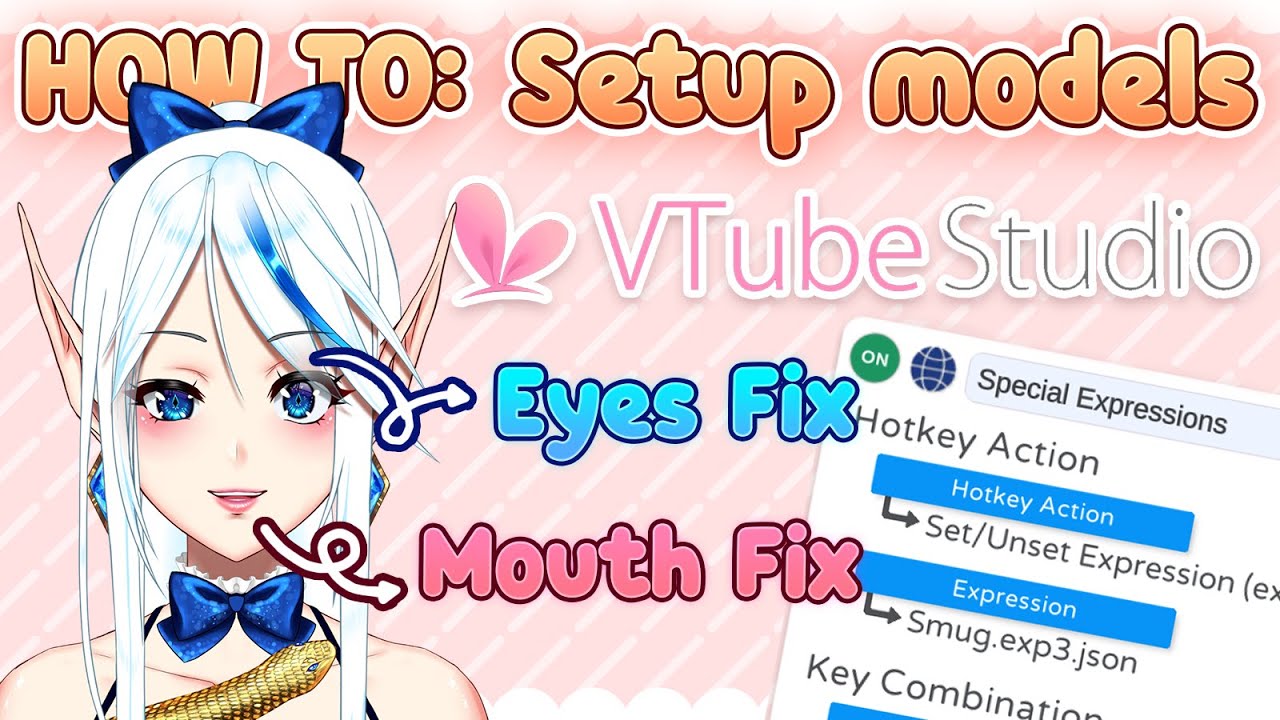 【HOW TO: Live2d】Vtube Studio tutorial - Fix weird eyes and mouth  - YoshinoArt