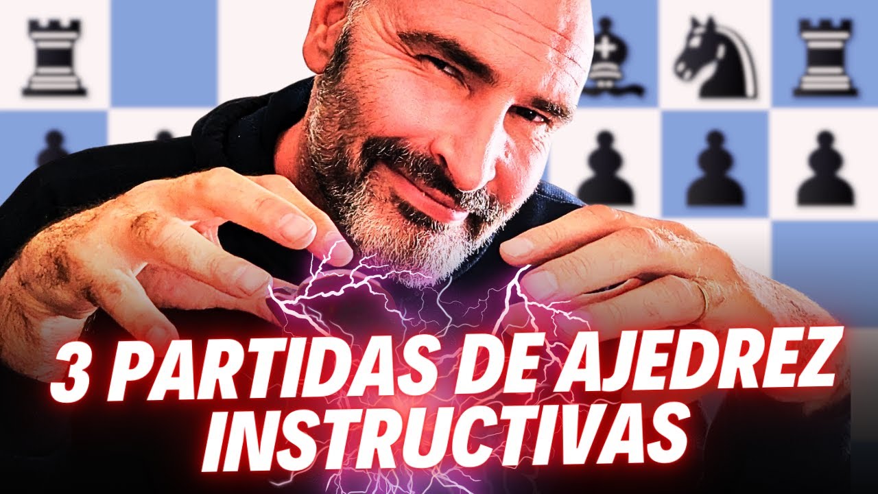3 NUEVAS PARTIDAS DE AJEDREZ INSTRUCTIVAS (1000–1300 Elo)