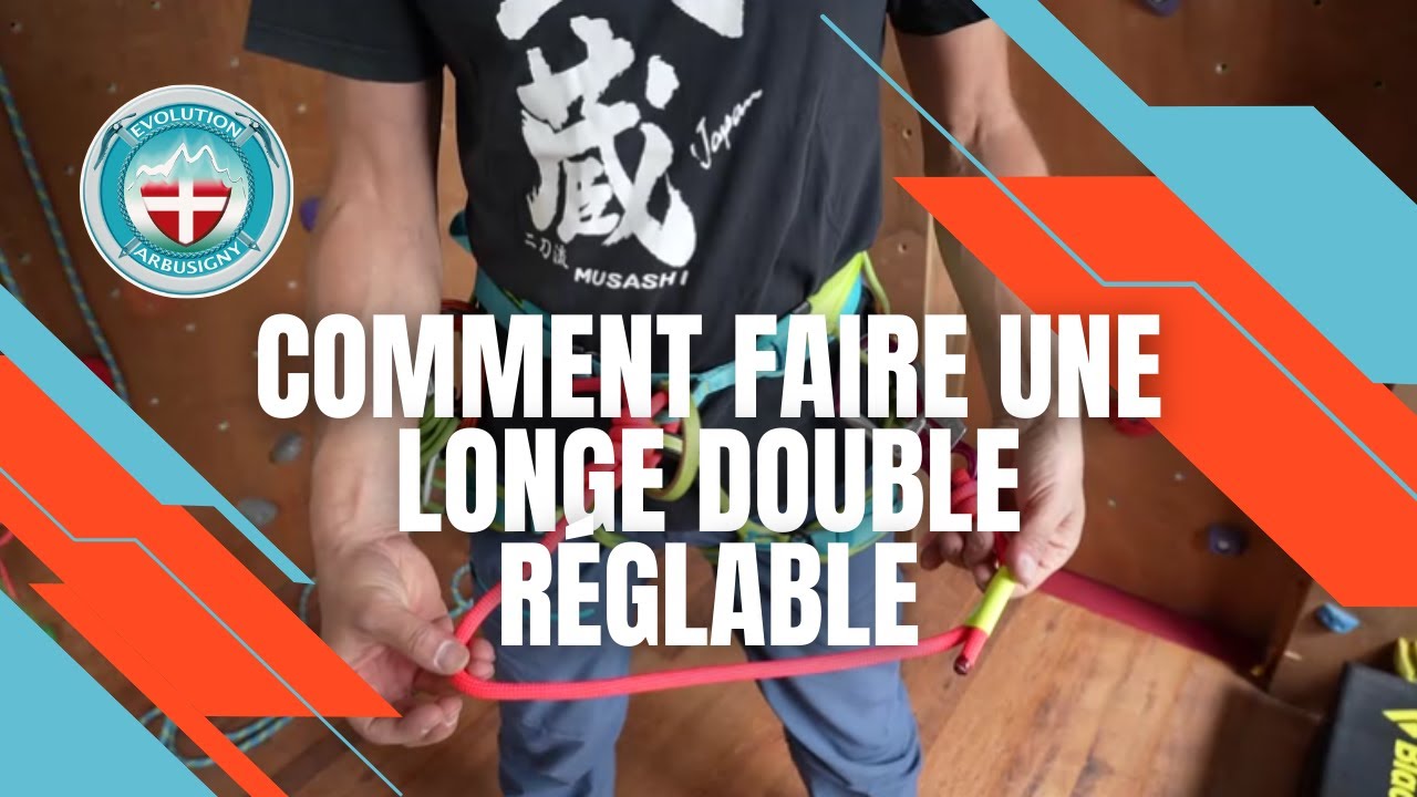 Comment faire une longe double réglable à moindre coût. Tutto Alpinisme 112  [EVOLUTION]