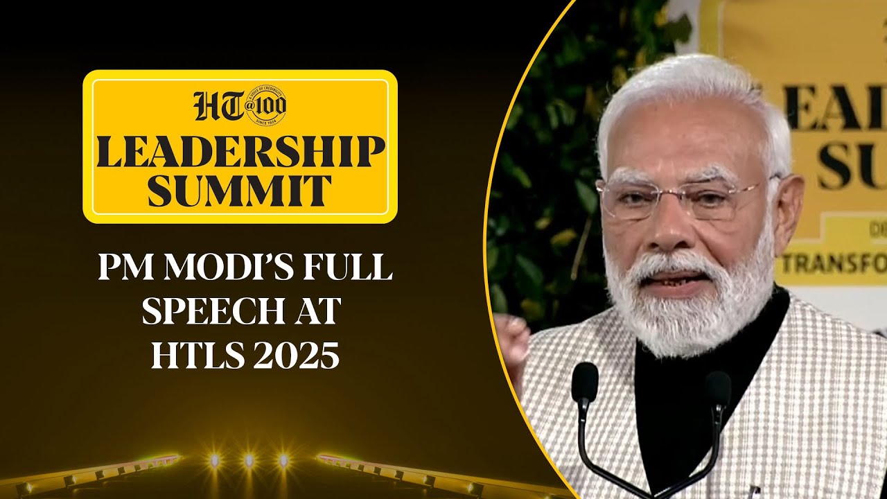 PM Modi Delivers Closing Keynote Address At HTLS 2025; ‘India Becoming Pillar Of Trust…’