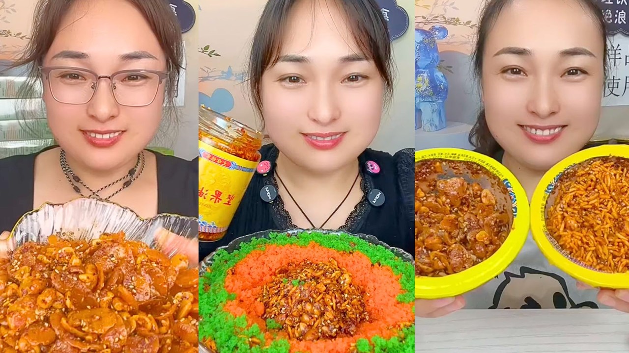 Traditional Spicy Food Eating | Chinese Mukbang #81