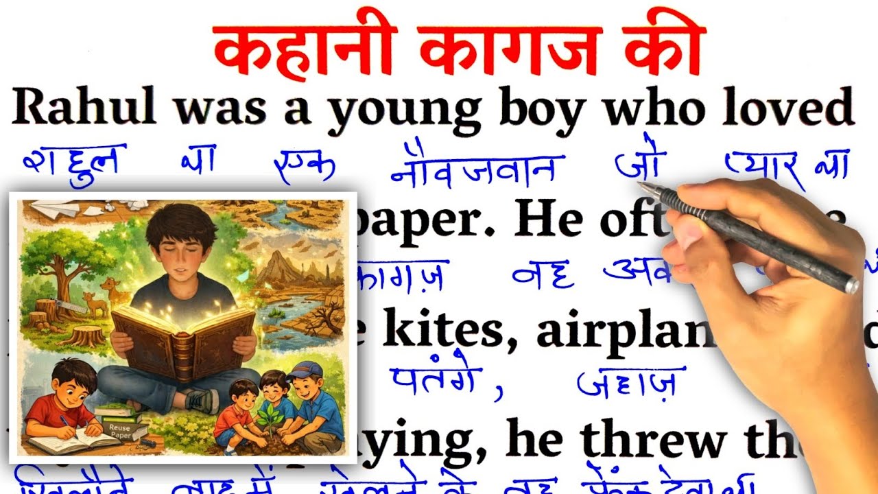 The Story Of Paper/ Zero से इंग्लिश पढ़ना कैसे सीखें / english reading for beginners / Learn English