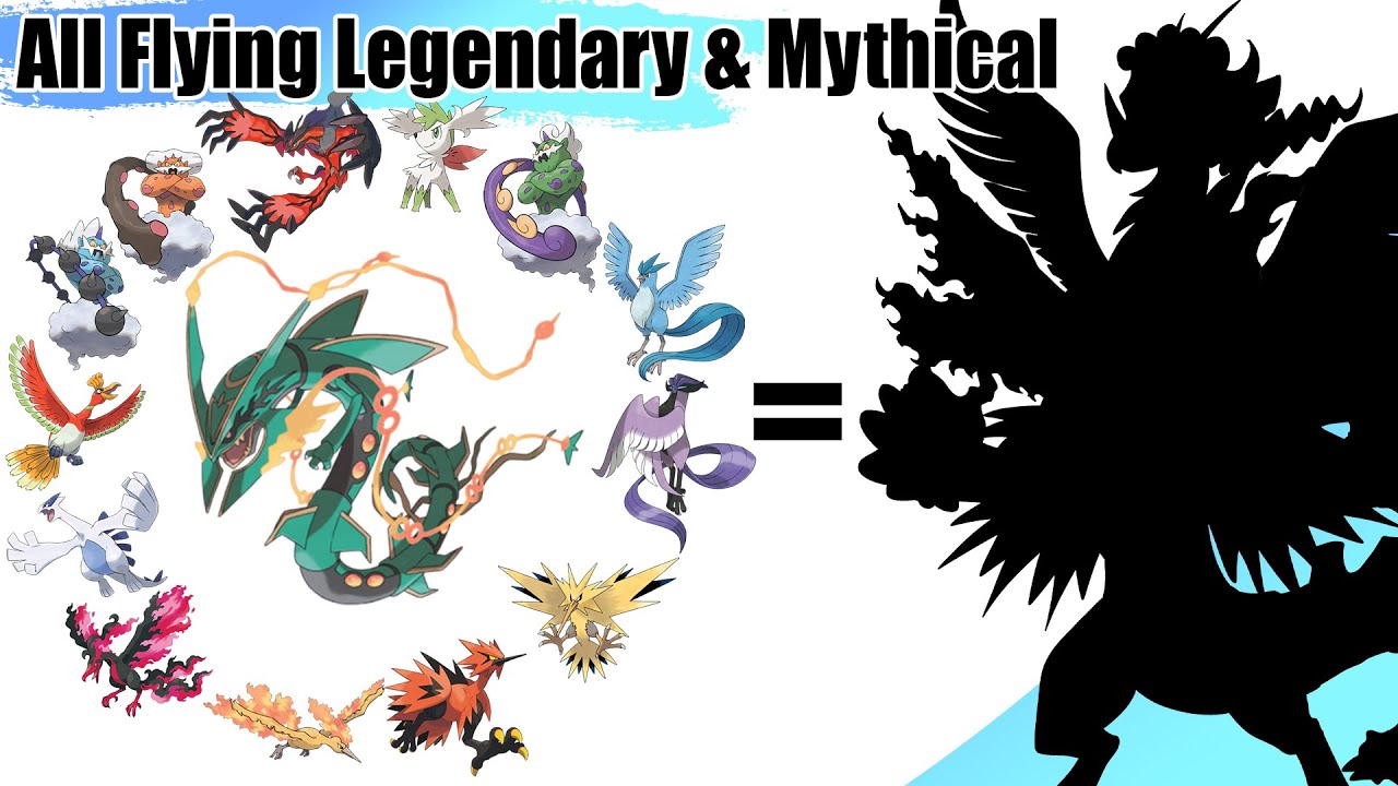 All Flying Legendary & Mythical Pokémon Fusion (from Kanto to Galar) | Max S