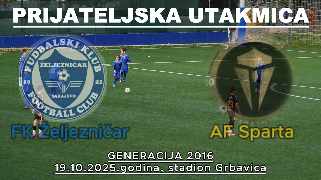 Prijateljska utakmica, FK Željezničar - AF Sparta, 19.10.2025.godine, Generacija 2016.