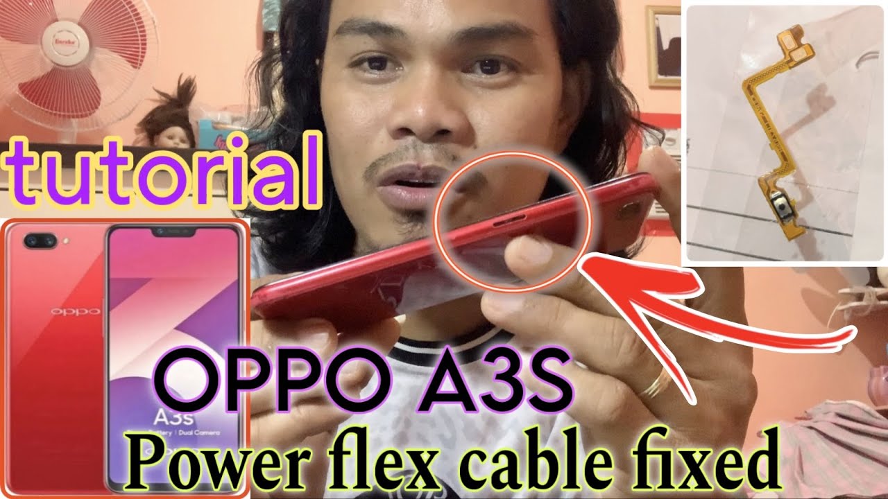 OPPO A3S Damage Power Flex Cable Replacement