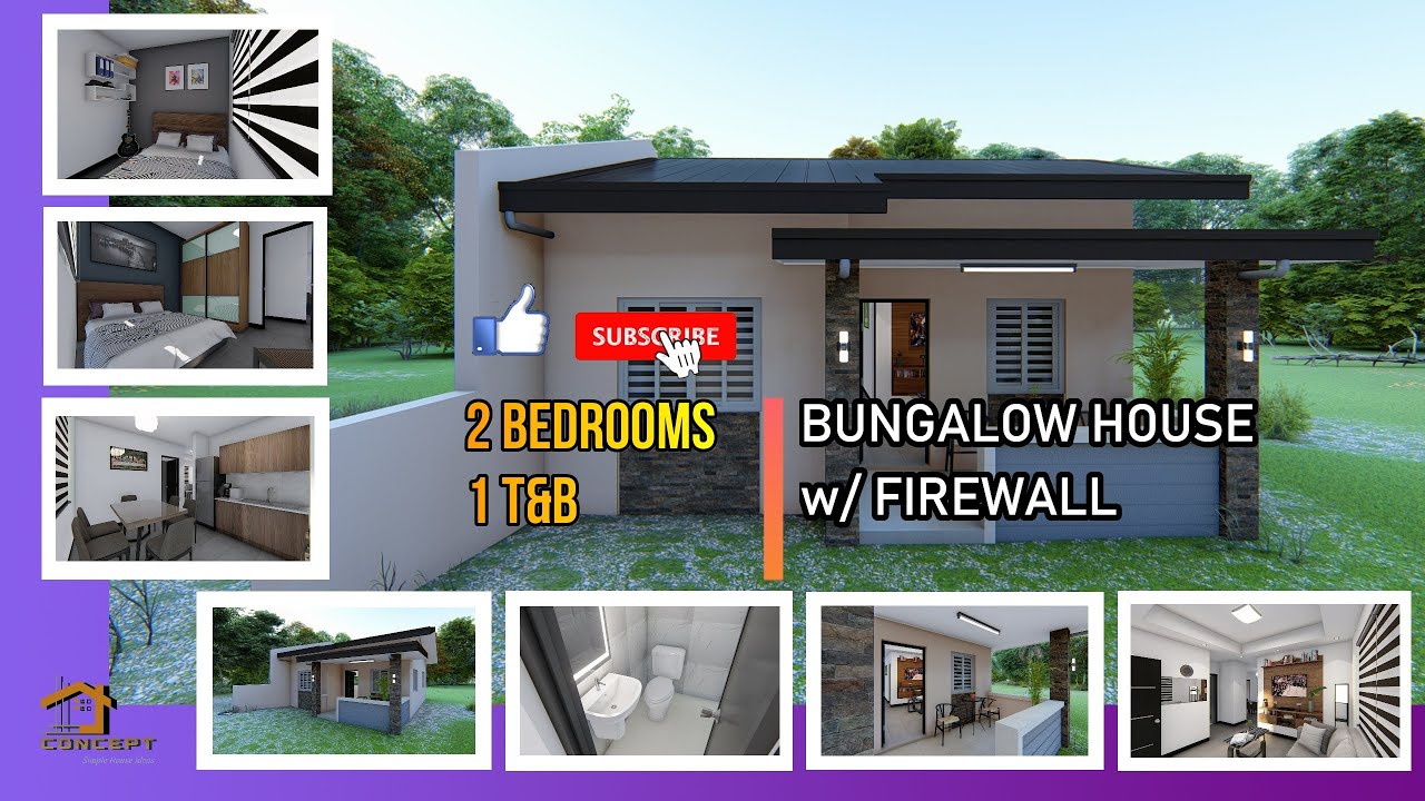 Bungalow House with Firewall (7m x 8.8m)