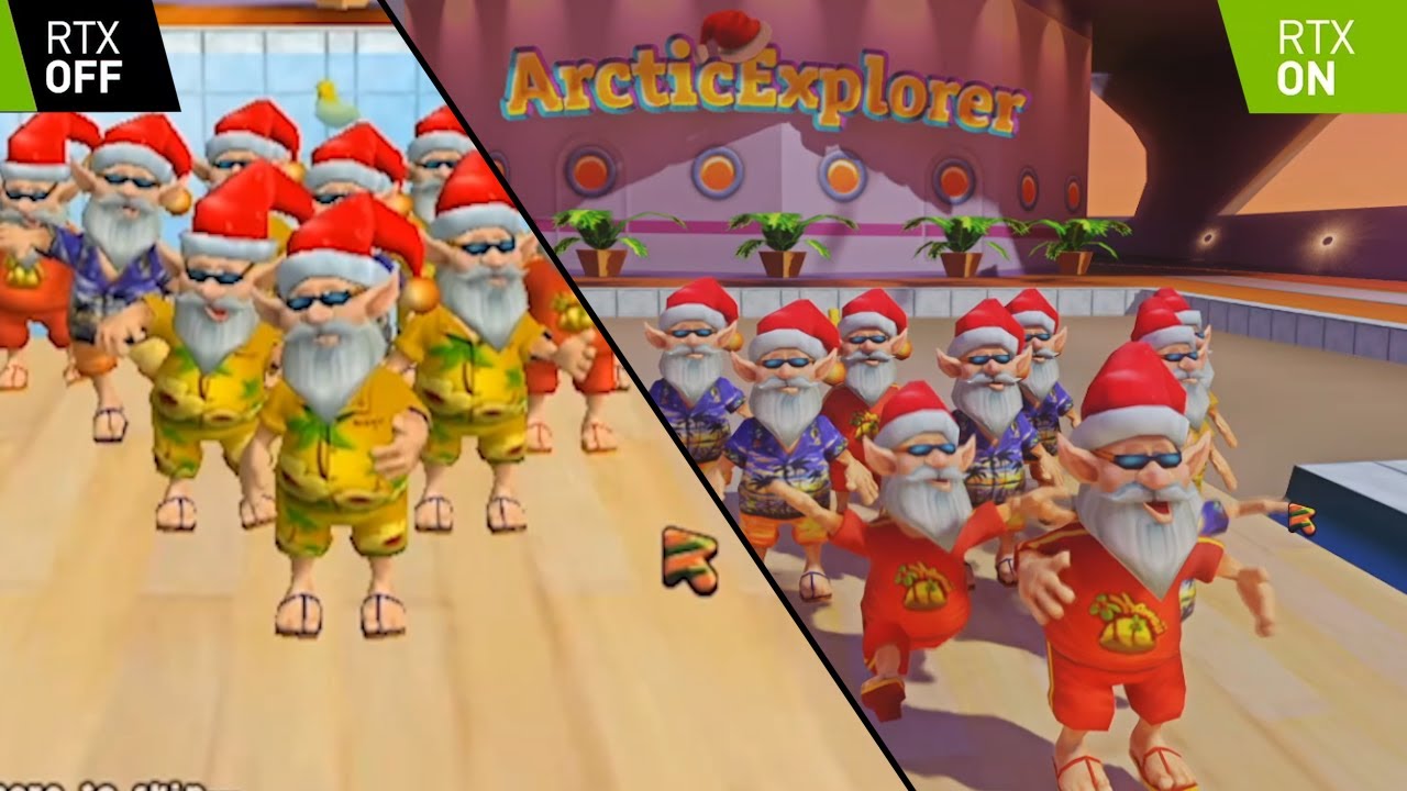 Elf Bowling: Гавайские каникулы с RTX