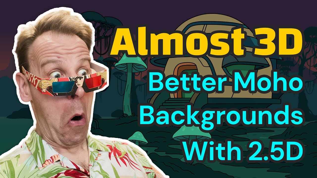 Almost 3D – better Moho backgrounds with 2.5D