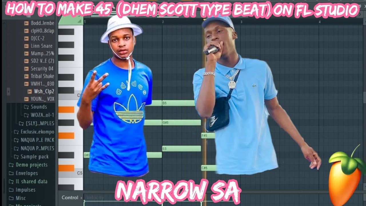 How to make 45 beat ( Dhem scott type beat ) on Fl studio full tutorial 