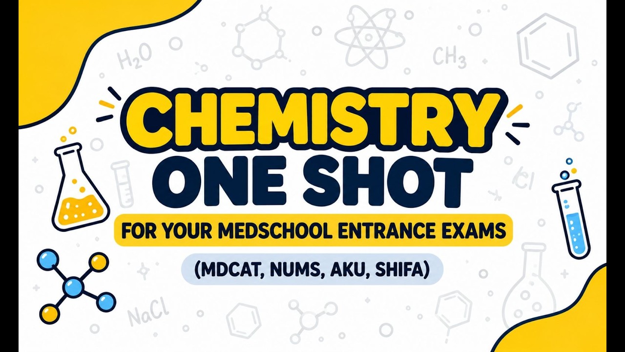 Watch this a day before your MDCAT | ALL CHEMISTRY IMPORTANT TOPICS | Part 1