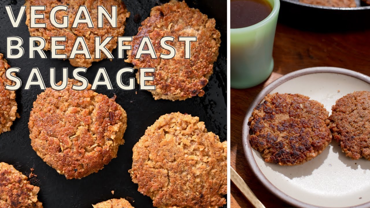 Vegan Maple Breakfast Sausages | ready in 30 minutes!