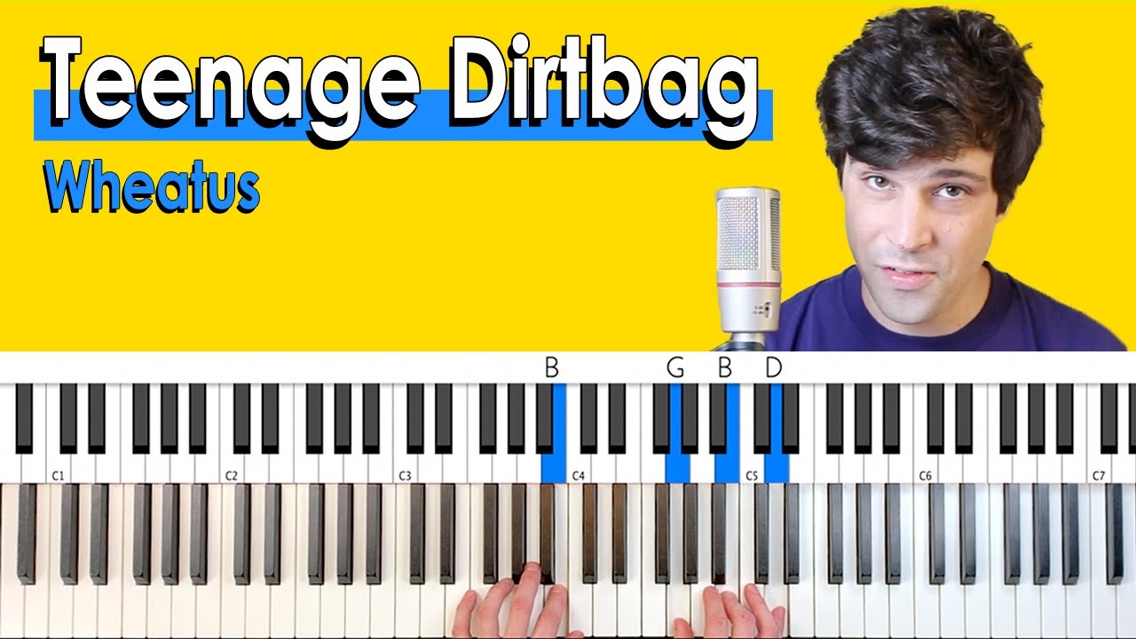 Teenage Dirtbag (Wheatus) PIANO CHORDS TUTORIAL