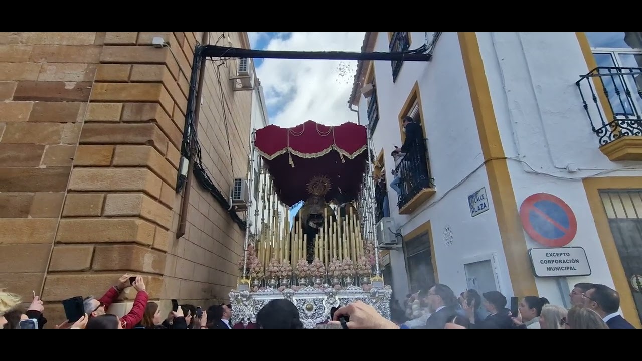Virgen de la misericordia por la calle plaza de La Carolina, Jaén 2025 Parte 2