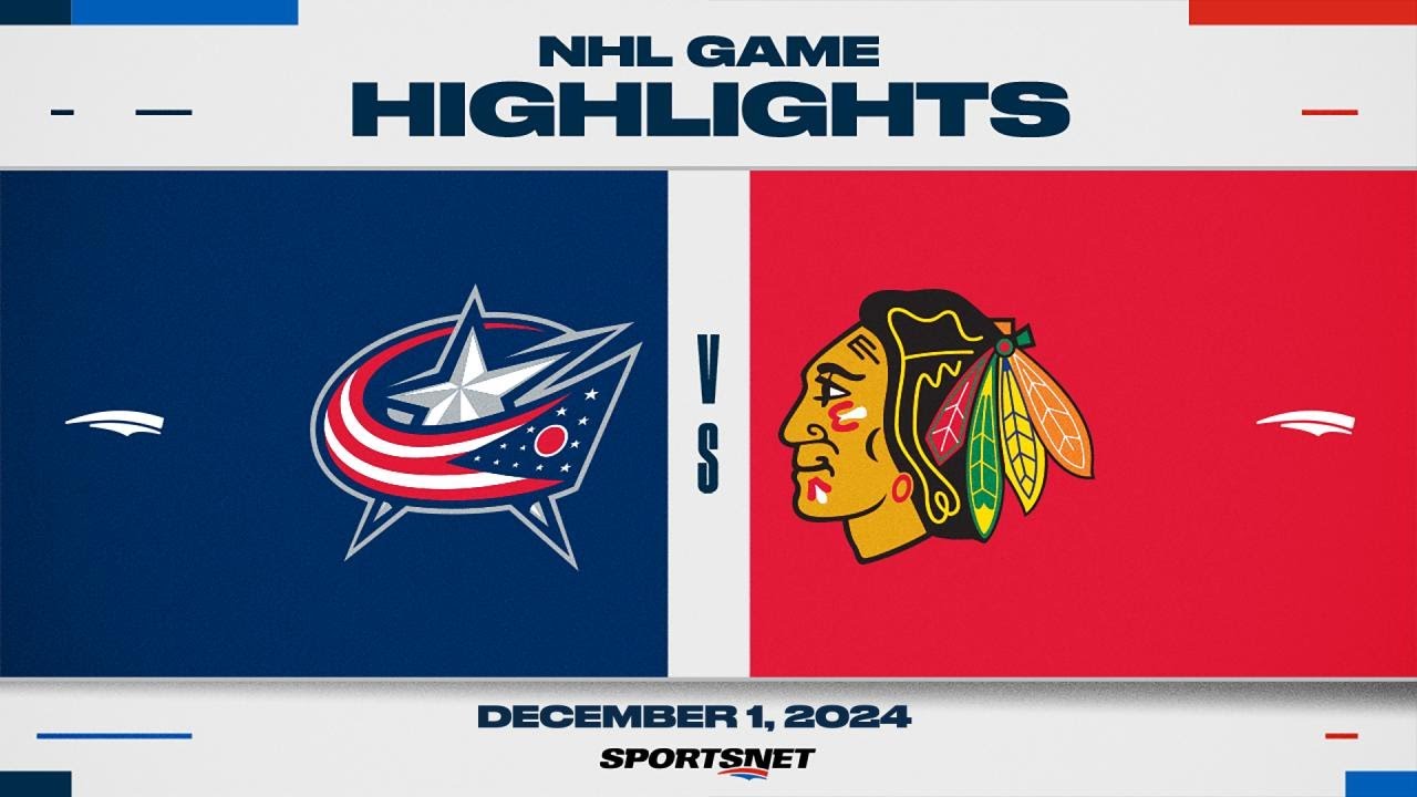 NHL Highlights | Blue Jackets vs. Blackhawks - December 1, 2024