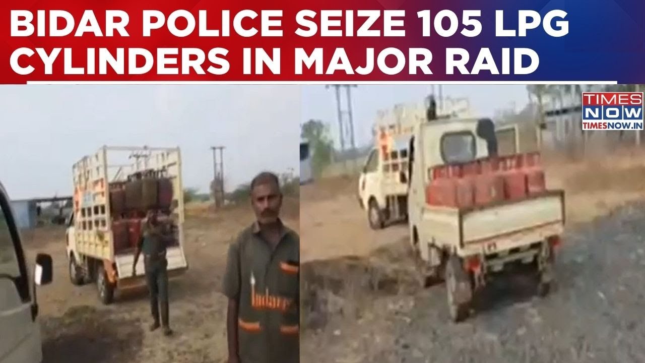 Amid LPG Panic, 105 Cylinders Seized In K'taka's Bidar Raid; 4 Arrested Over Illegal Storage Racket