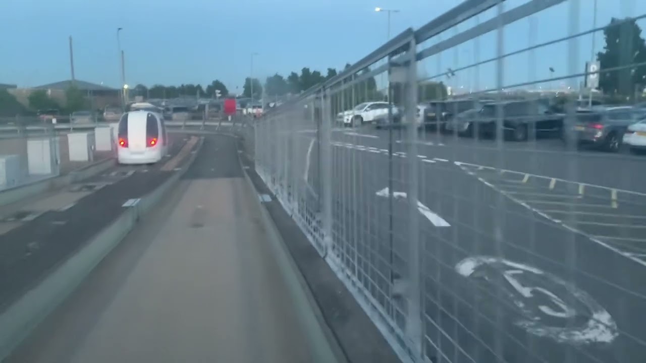 Full Journey Heathrow Pods Heathrow T5 Via car park B and A Pod 213