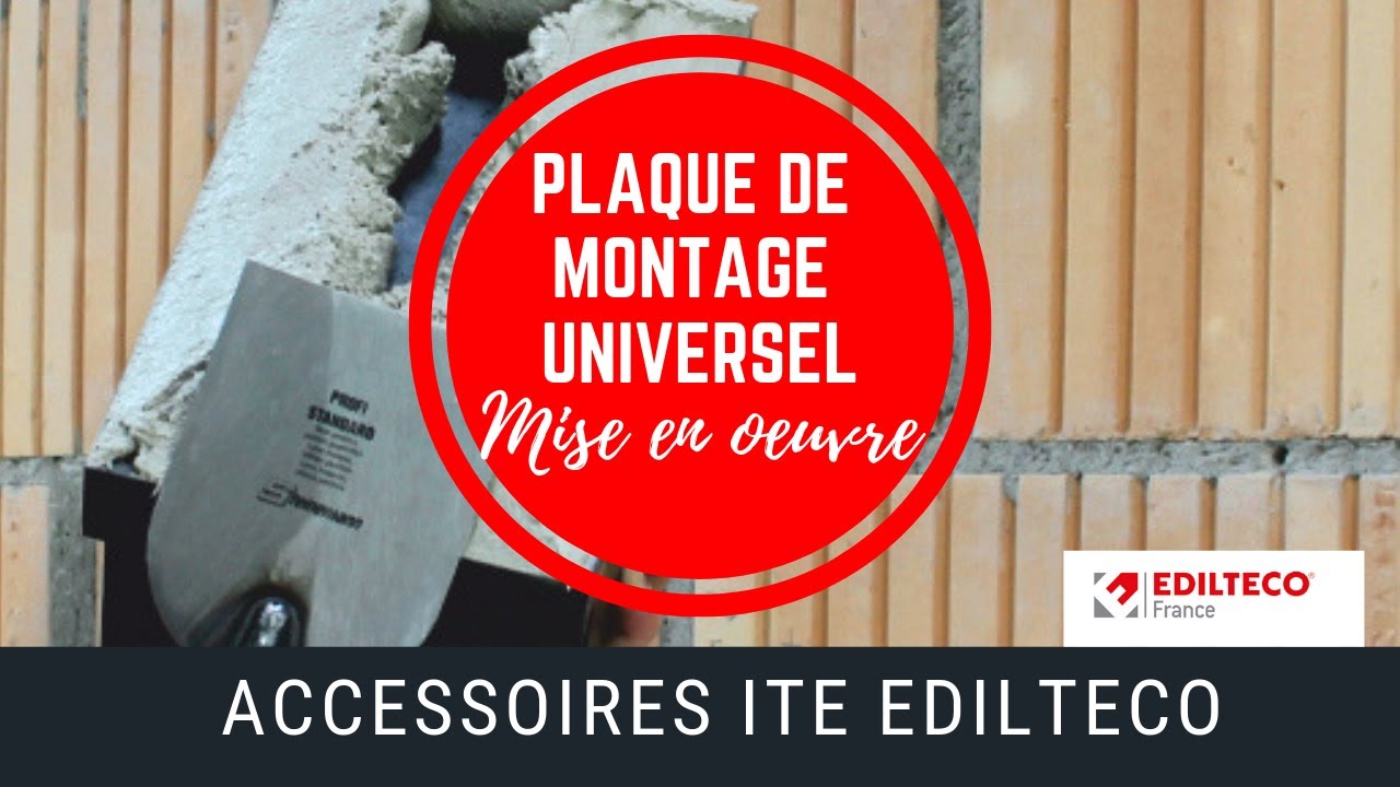Plaque de montage universel UMP® ALU - Accessoires ITE EDILTECO France
