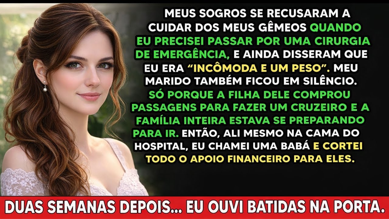 Meu marido me largou no hospital por um cruzeiro… e duas semanas depois…