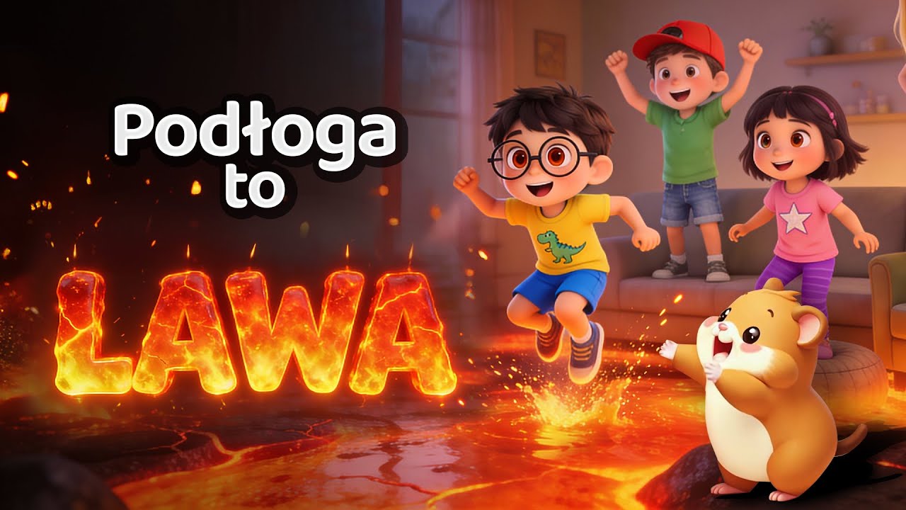 Podłoga to Lawa 🔥 Piosenka dla dzieci | Zabawa ruchowa | Chomisie