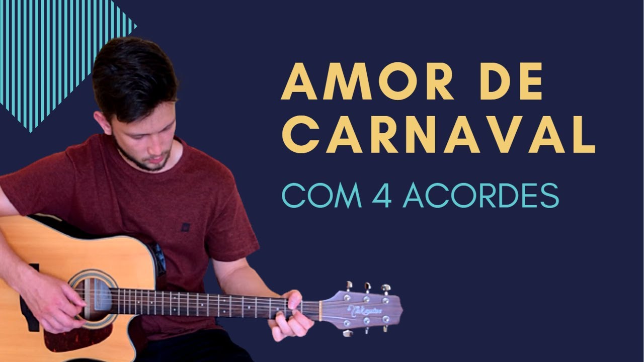 Como Tocar AMOR DE CARNAVAL Com 4 Acordes - Bruno e Marrone