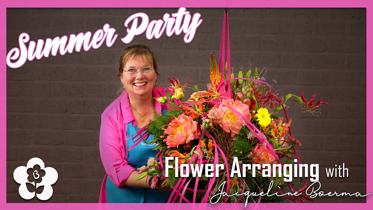 Summer Party Flower Arrangement by Jacqueline Boerma