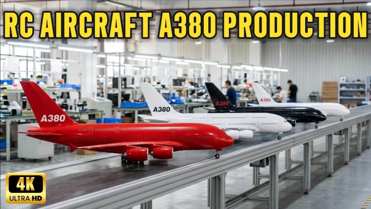 Inside The RC production process of the A380, the world's largest passenger aircraft